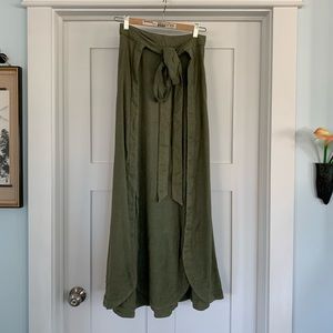 SALE! NWT Free people heavy linen split skirt 0